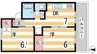 平成山手ハイツIIの物件間取画像